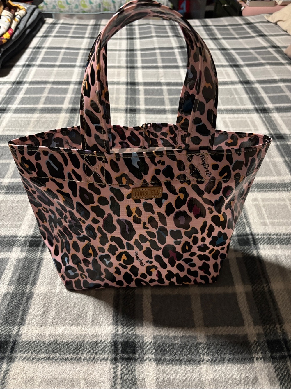 Consuela Pink Leopard Print Tote Bag - Picture 6 of 6